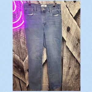 Levi's Light wash, high rise, straight leg jeans